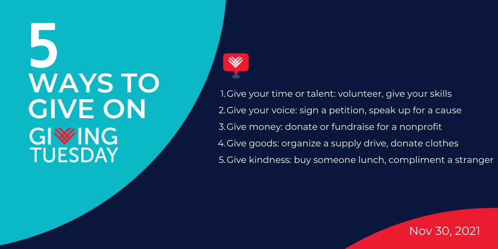5 Ways to Give on GivingTuesday 2021